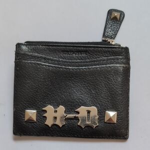 Harley-Davidson Black and Silver Key & Card Holder